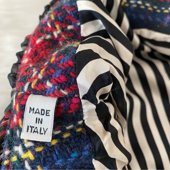 Moschino Plaid Wool Fringe Jacket - Picture 14 of 16